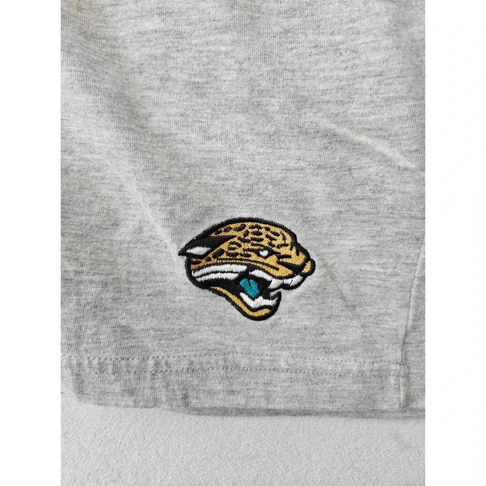 Y2K VTG NFL Jacksonville Jaguars Lounge Shorts Mens Medium Grey Embroidered Logo